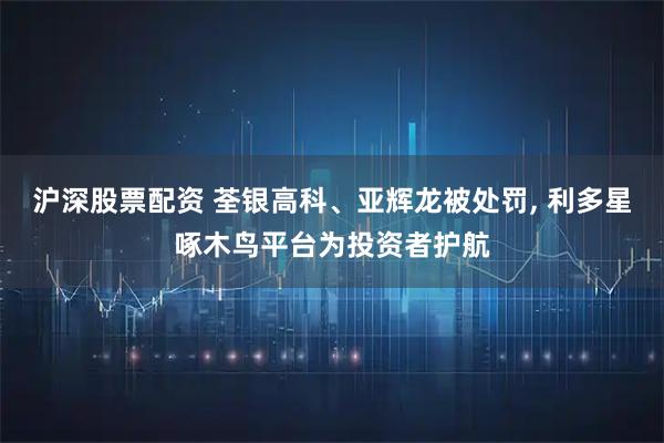 沪深股票配资 荃银高科、亚辉龙被处罚, 利多星啄木鸟平台为投资者护航